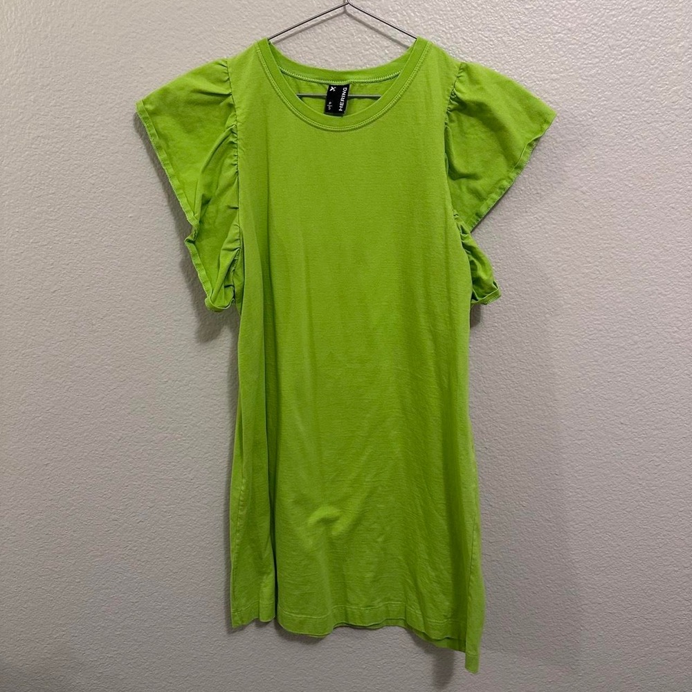 Hering Ruffe Sleeve T-shirt Dress, Size S